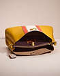 COACH®,UPCRAFTED WILLOW SHOULDER BAG IN COLORBLOCK,Brass/Buttercup Multi,Inside View,Top View