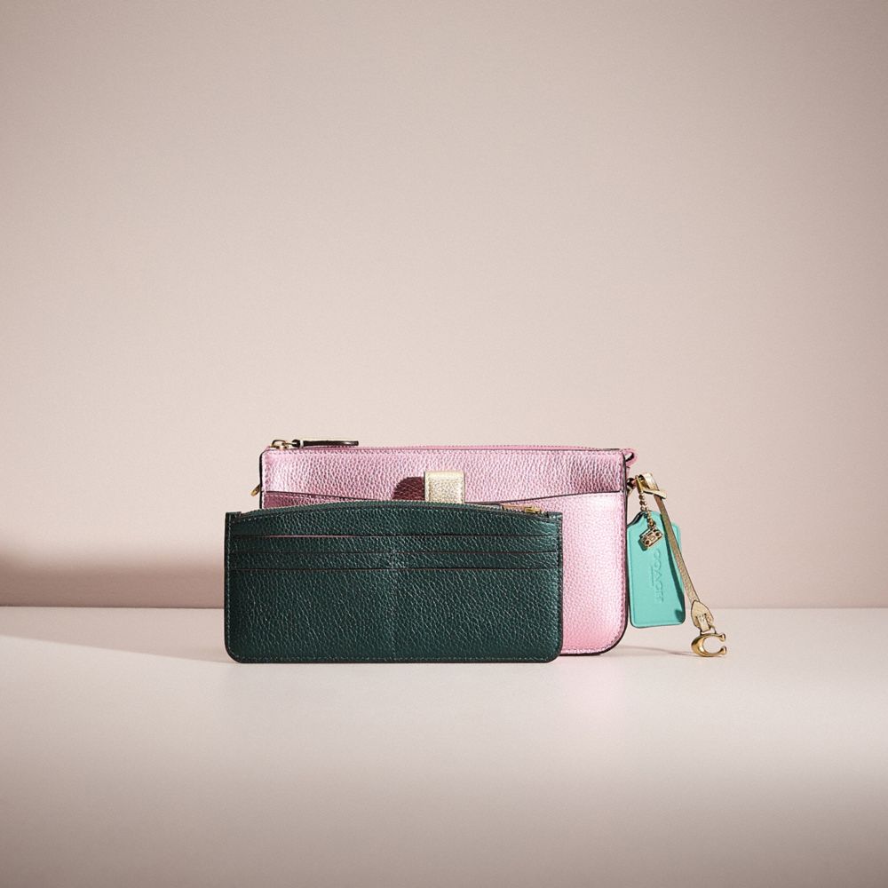 COACH®,UPCRAFTED NOA POP-UP MESSENGER IN COLORBLOCK,Brass/Metallic Pink Multi,Angle View