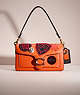 COACH®,UPCRAFTED TABBY SHOULDER BAG 26,Brass/Sun Orange,Front View