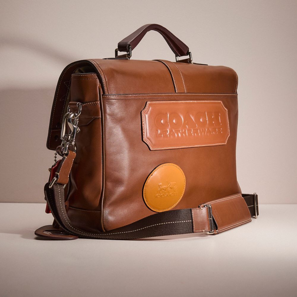 COACH®,Upcrafted Transatlantic Flap Business Brief,,Angle View