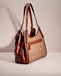 COACH®,UPCRAFTED LORI SHOULDER BAG IN SIGNATURE CANVAS,Sweet Nostalgia,Brass/Tan/Rust,Angle View