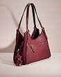 COACH®,UPCRAFTED LORI SHOULDER BAG WITH SNAKESKIN DETAIL,Sweet Nostalgia,Brass/Wine,Angle View