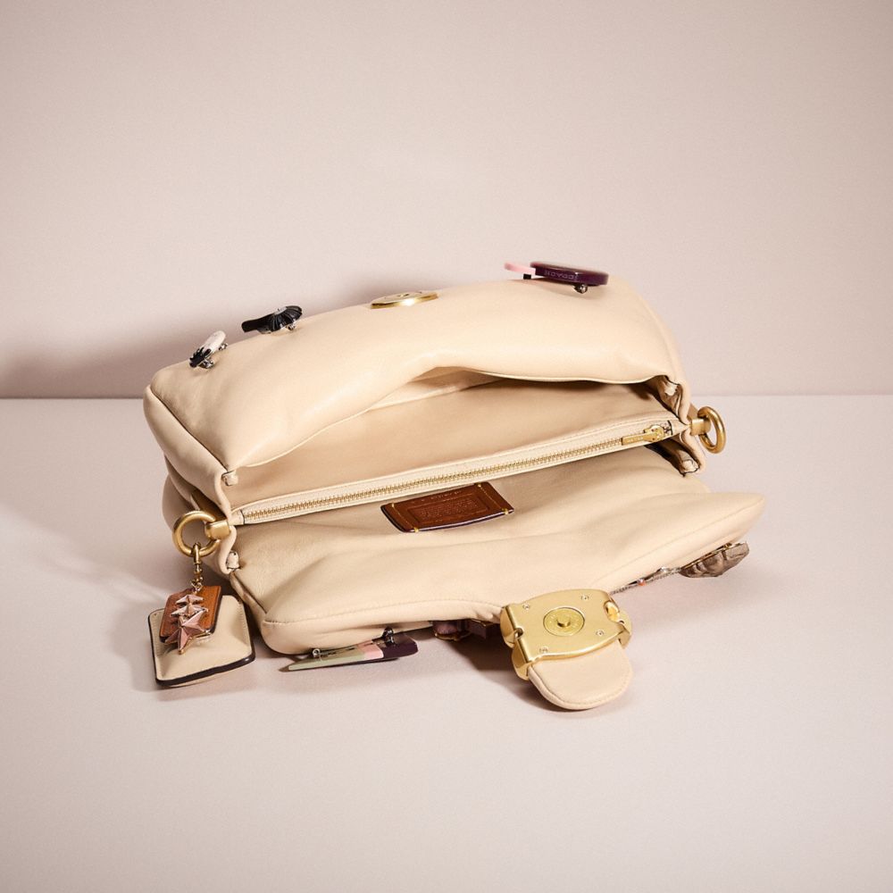 COACH®,UPCRAFTED PILLOW TABBY SHOULDER BAG 26,Sweet Nostalgia,Brass/Ivory,Inside View,Top View