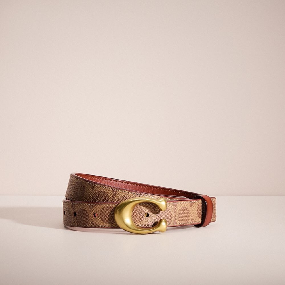 Restored Sculpted C Buckle Cut To Size Reversible Belt, 25 Mm | COACH®