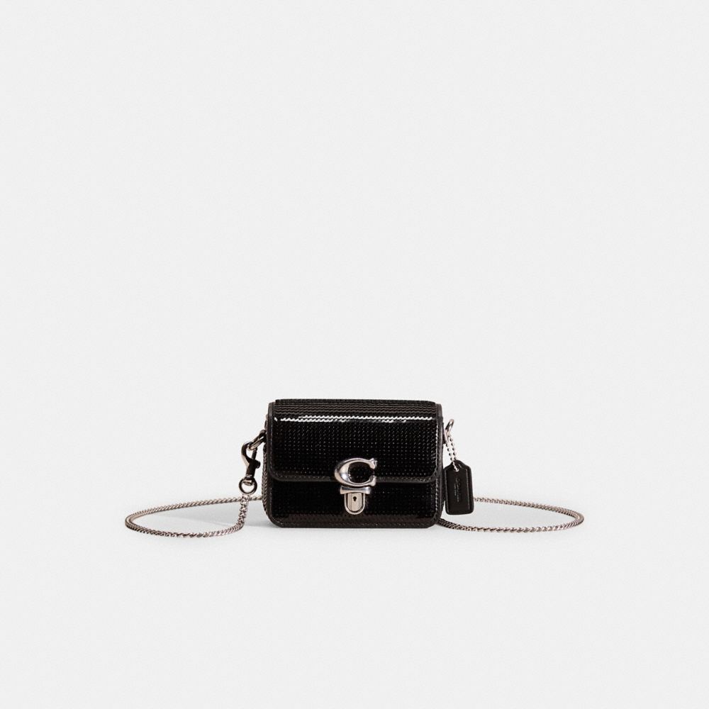 Coach Restored Studio 12 With Sequins In Silver/black