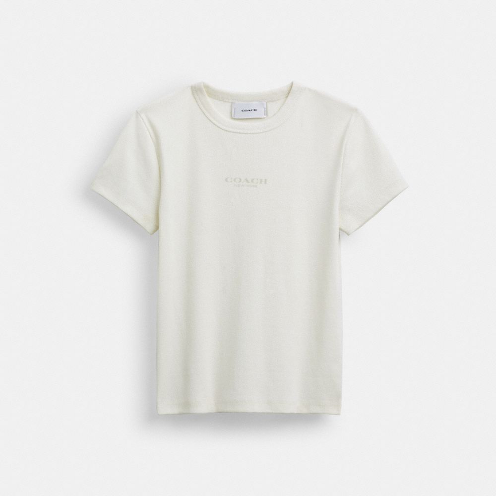 COACH®,New York Ribbed T Shirt,,Front View