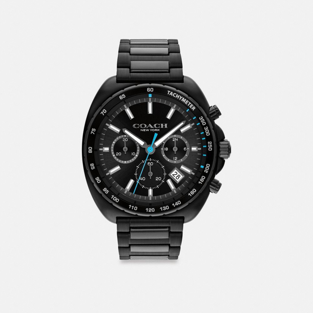 Coach Charter Chronograph Watch, 44mm In Black