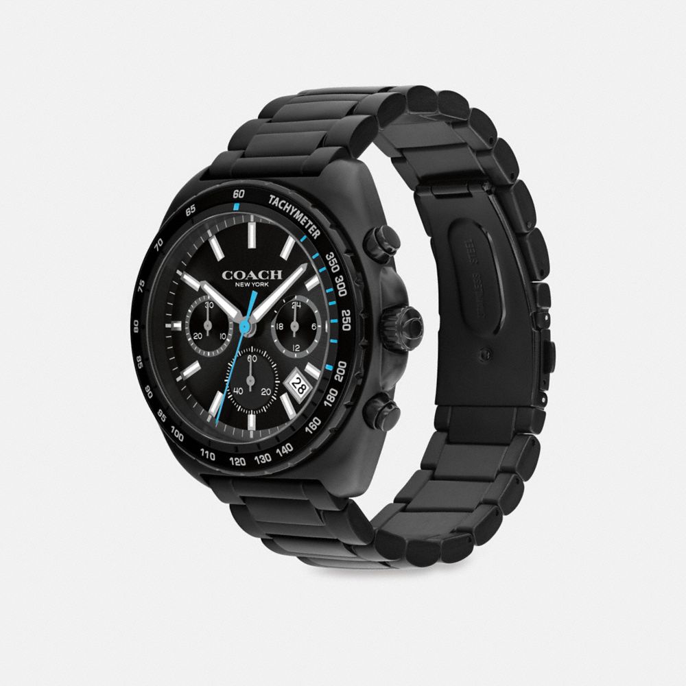 Coach Charter Chronograph Watch, 44mm In Black