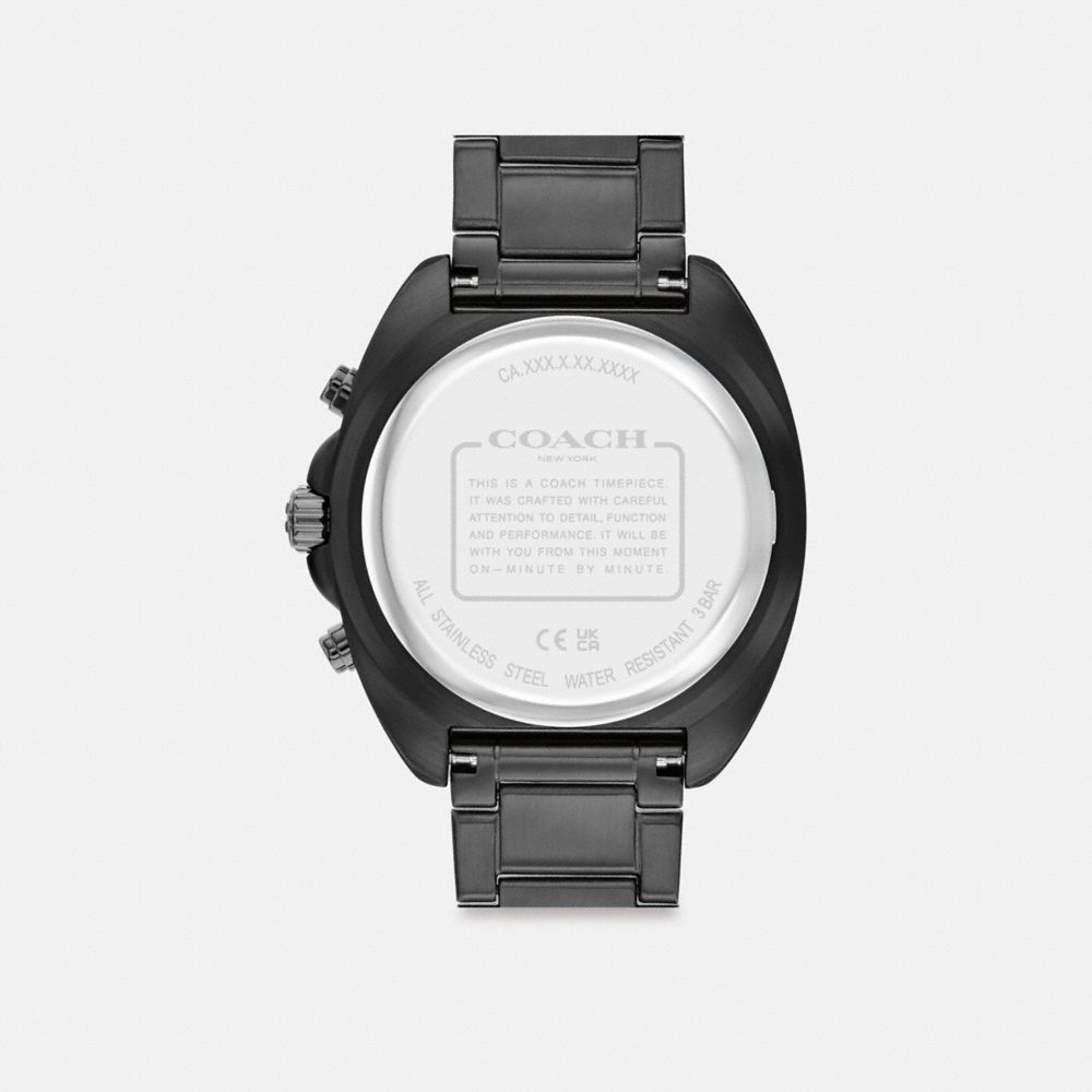 Coach Charter Chronograph Watch, 44mm In Black