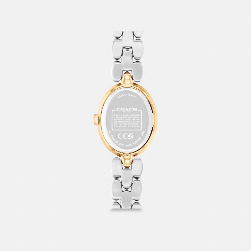 COACH®,MONTRE SAMMY, 22 MM,Bicolore,Back View