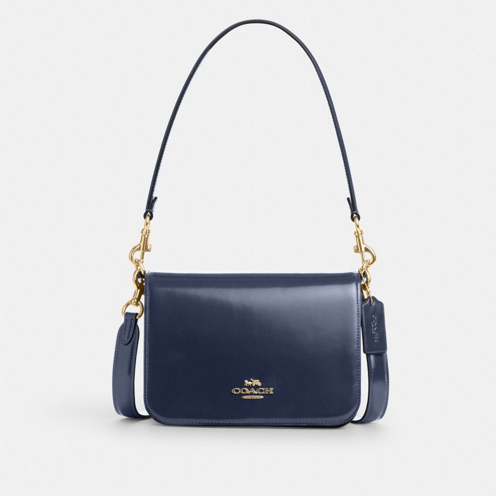 COACH®,Quinn Bag,Navy,Front View