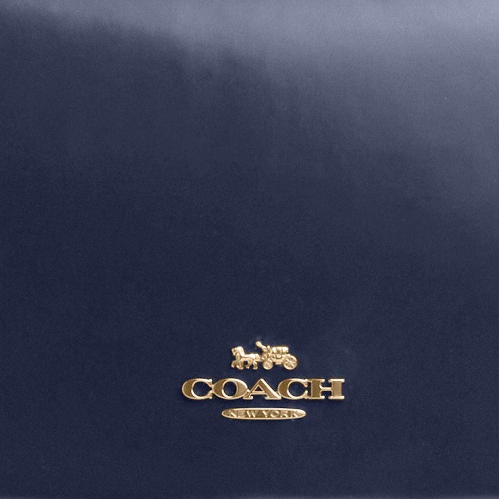 COACH®,Quinn Bag,Leather,Shoulder Bag,Metal,Logo,Casual,Navy
