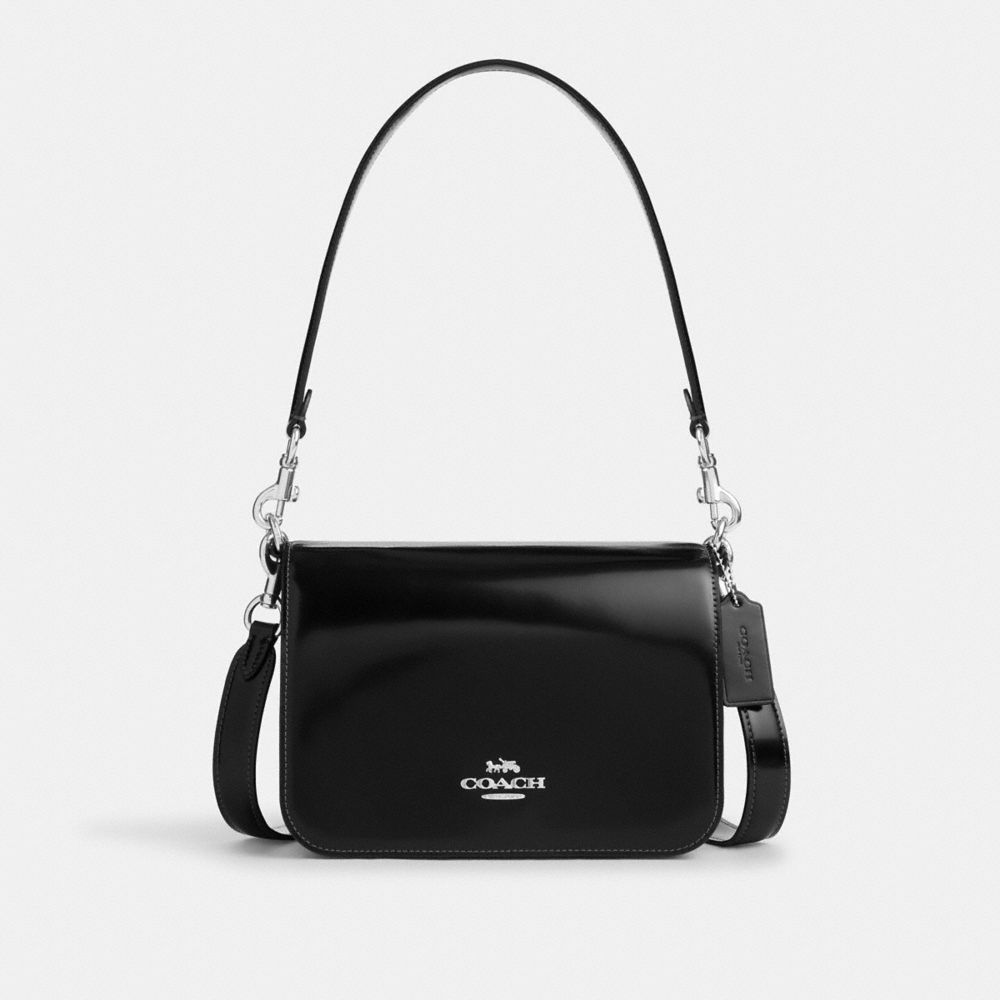 COACH®,Quinn Bag,Black,Front View