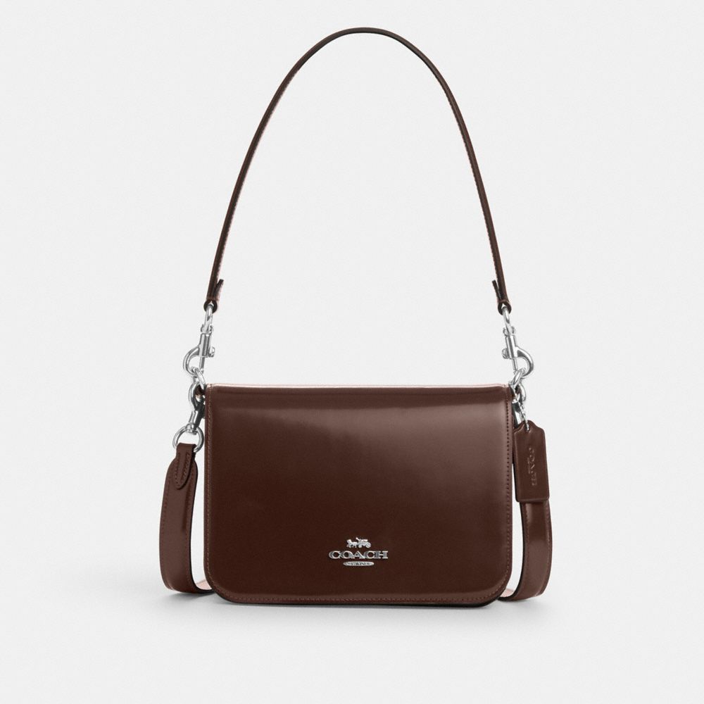 COACH®,Quinn Bag,Brown,Front View