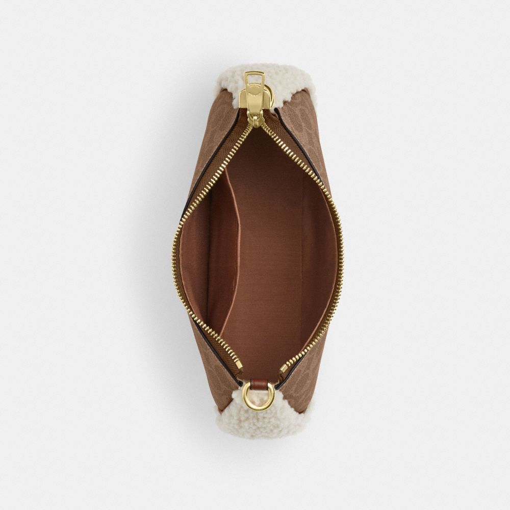 COACH®,Teri Shoulder Bag In Signature Canvas,,Inside View,Top View