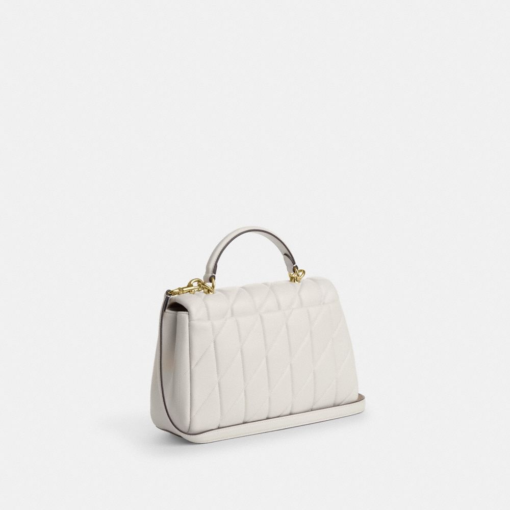 COACH®,Eliza Top Handle With Quilting,,Angle View