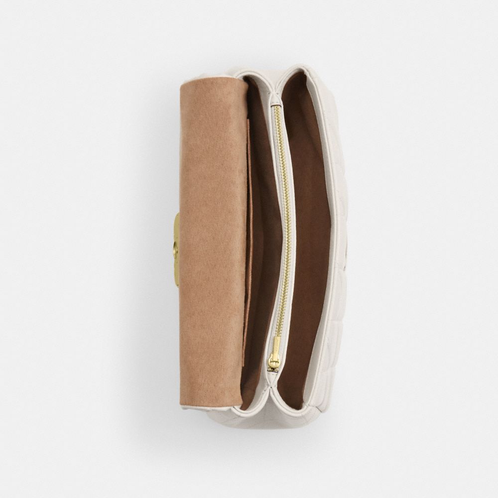 COACH®,Eliza Top Handle With Quilting,,Inside View,Top View