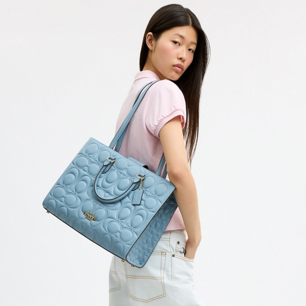 Maggie Tote Bag Signature Leather