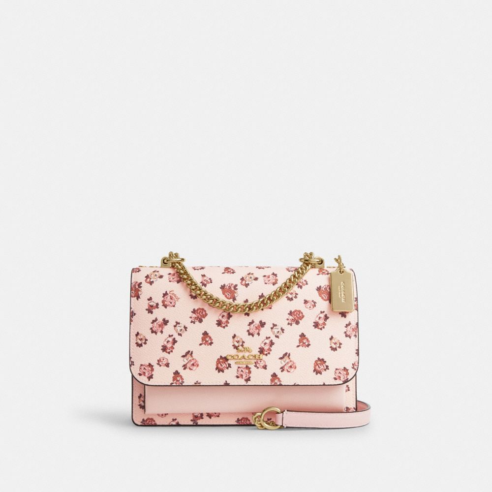 COACH®,Klare Crossbody Bag With Rose Print,,Front View