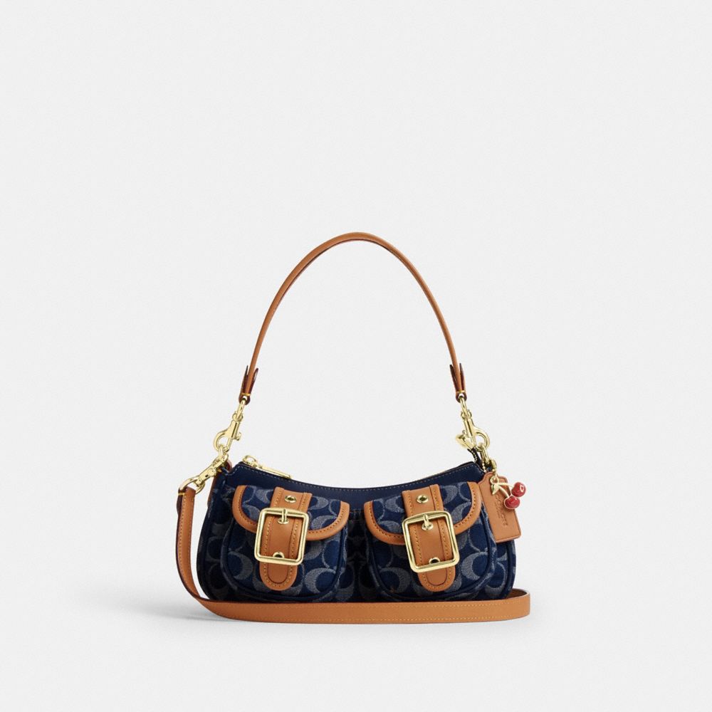 COACH®,Ashton Bag In Signature Denim,,Front View