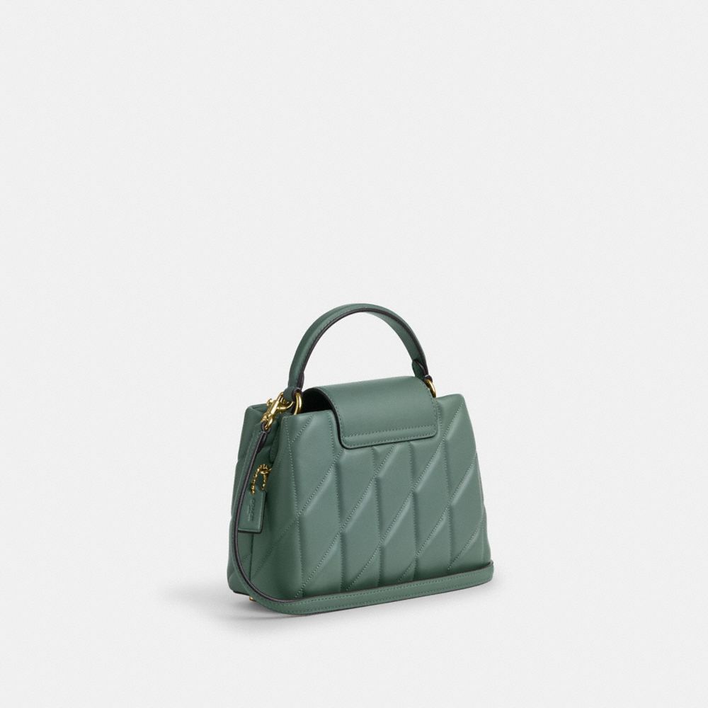 COACH®,Eliza Mini Carryall Bag With Quilting,,Angle View