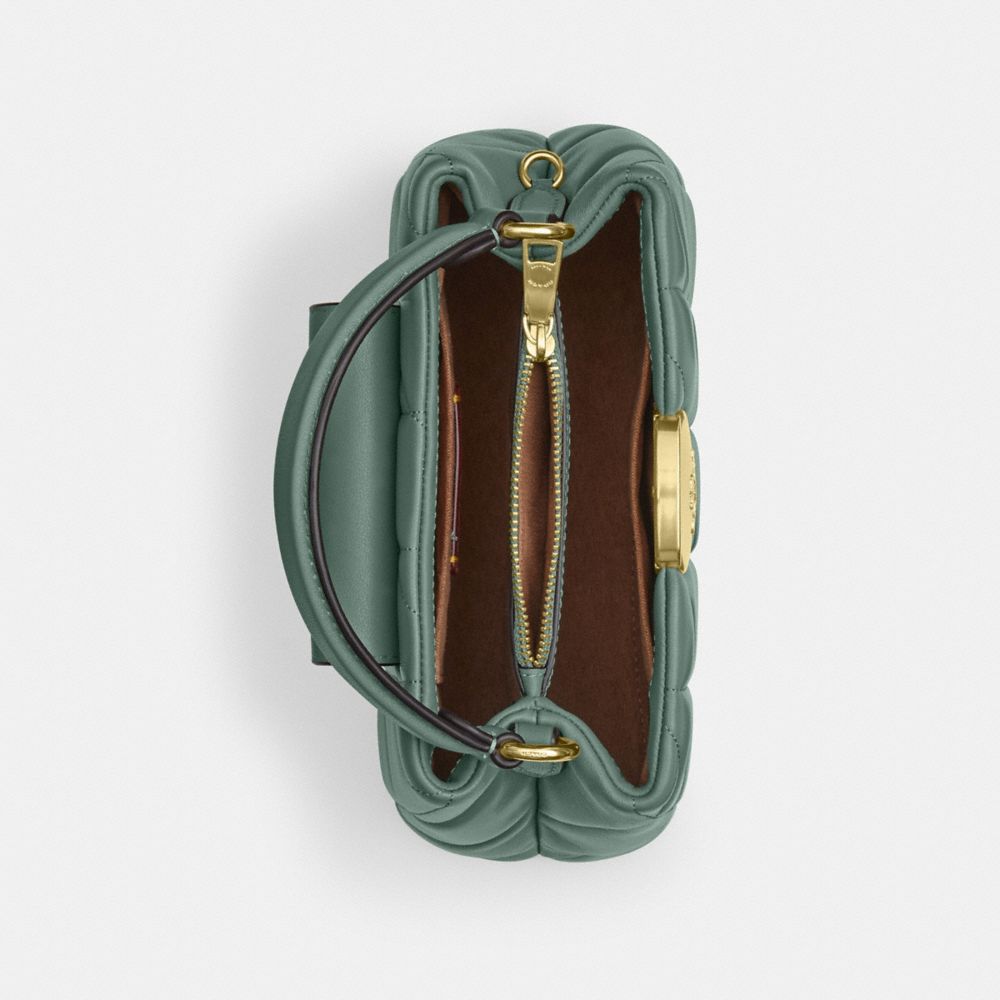 COACH®,Eliza Mini Carryall Bag With Quilting,,Inside View,Top View