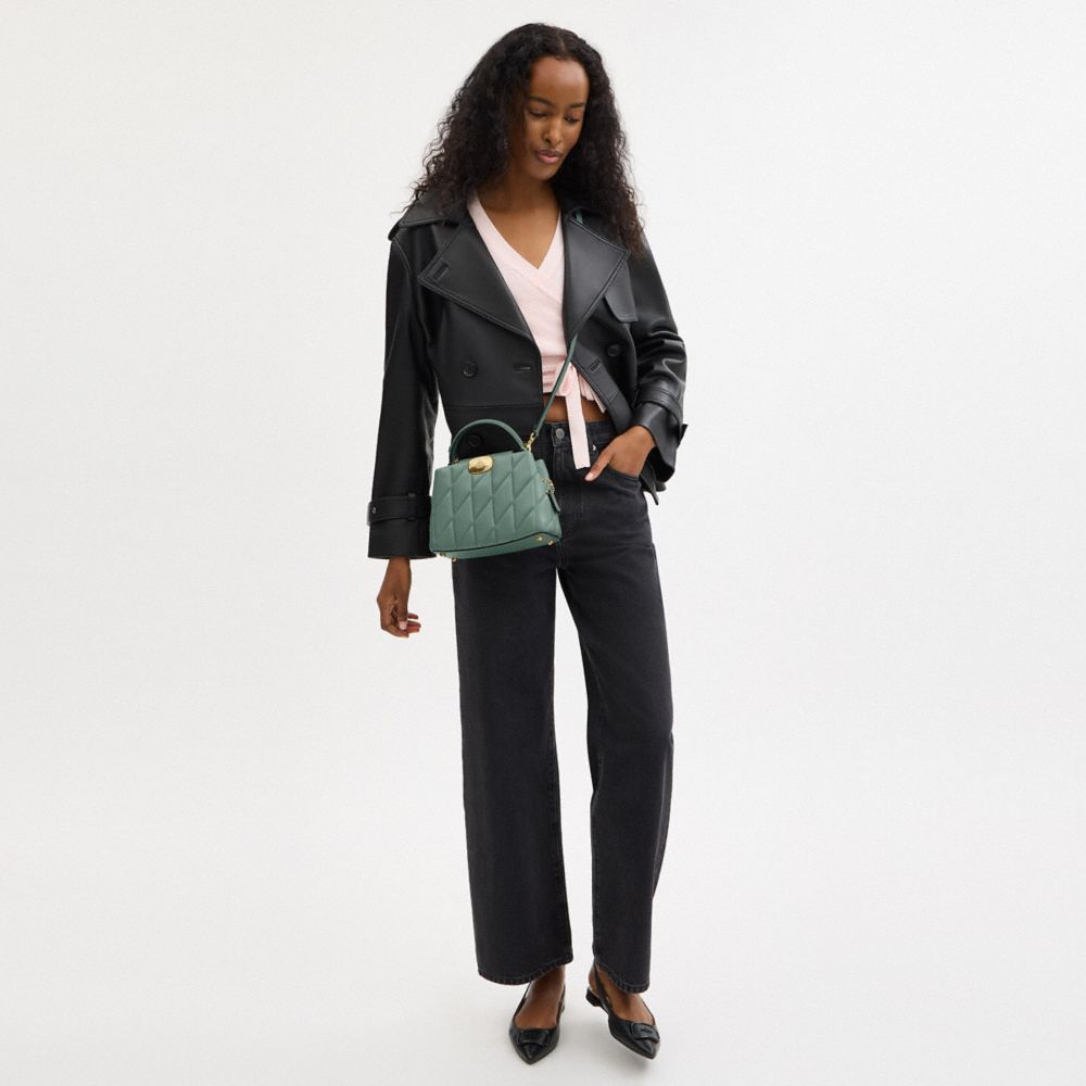 COACH®,Eliza Mini Carryall Bag With Quilting,,Detail View