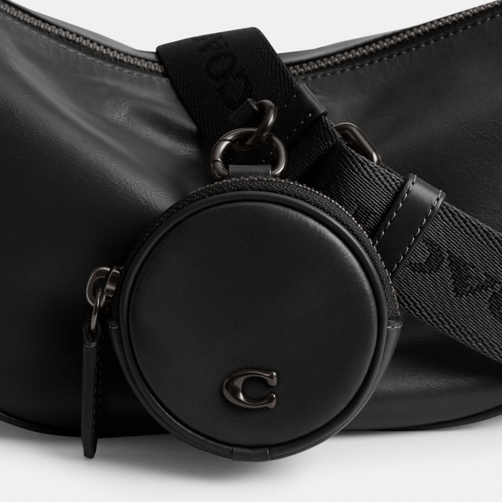 Coach Hall Soft Sling Bag In Black