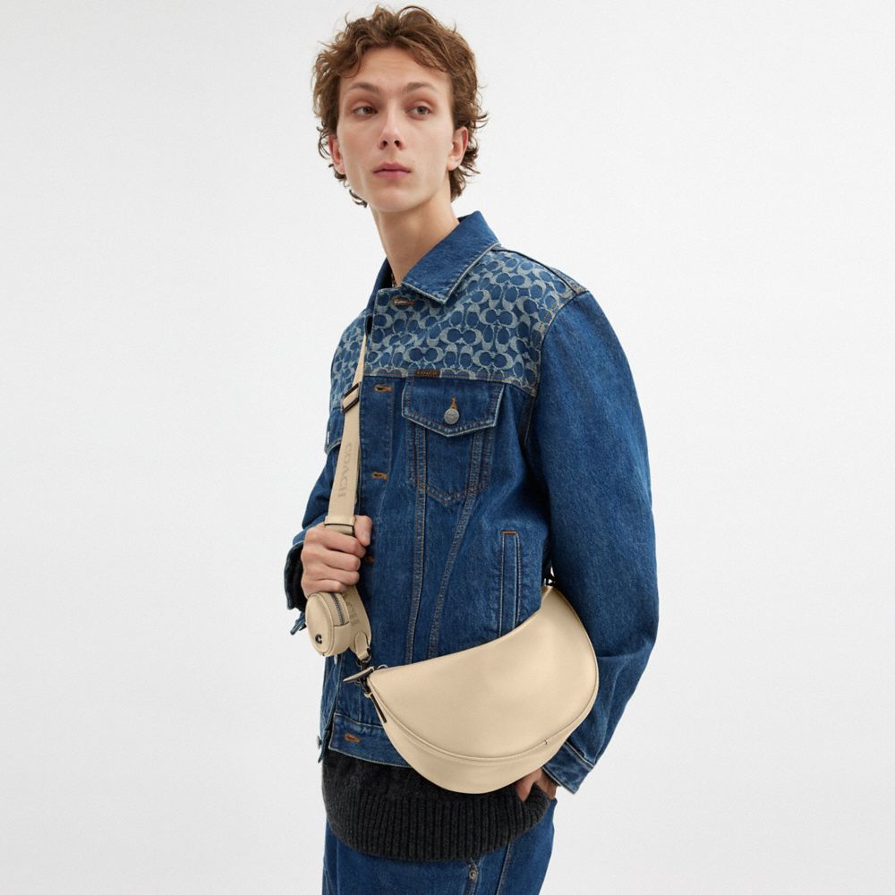 Coach Hall Soft Sling Bag In Ivory