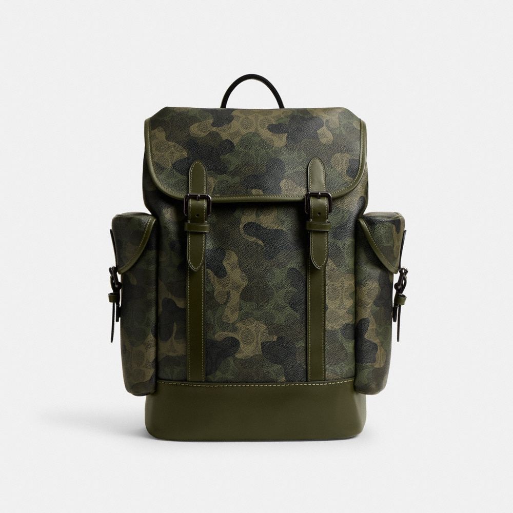 Coach Hitch Backpack In Signature Camo Print