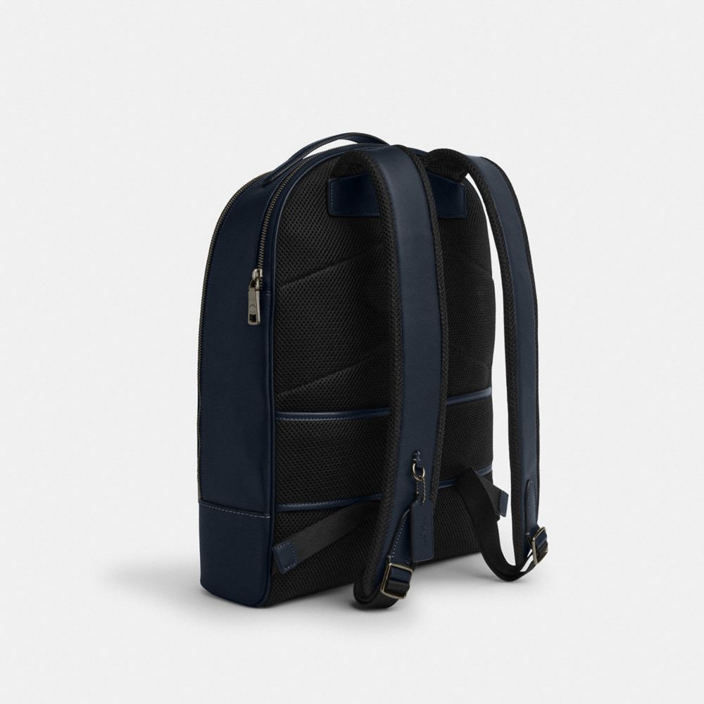 COACH®,イーサン バックパック・シグネチャー レザー,バックパック&リュック ,ﾐｯﾄﾞﾅｲﾄ ﾈｲﾋﾞｰ