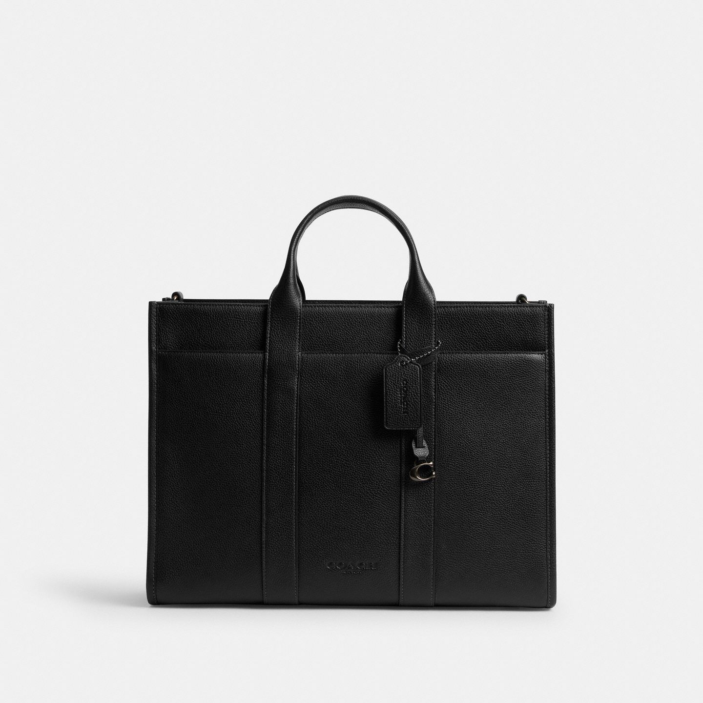 Мужская сумка Coach Wesley Tote, цвет: Чёрный — фото 1