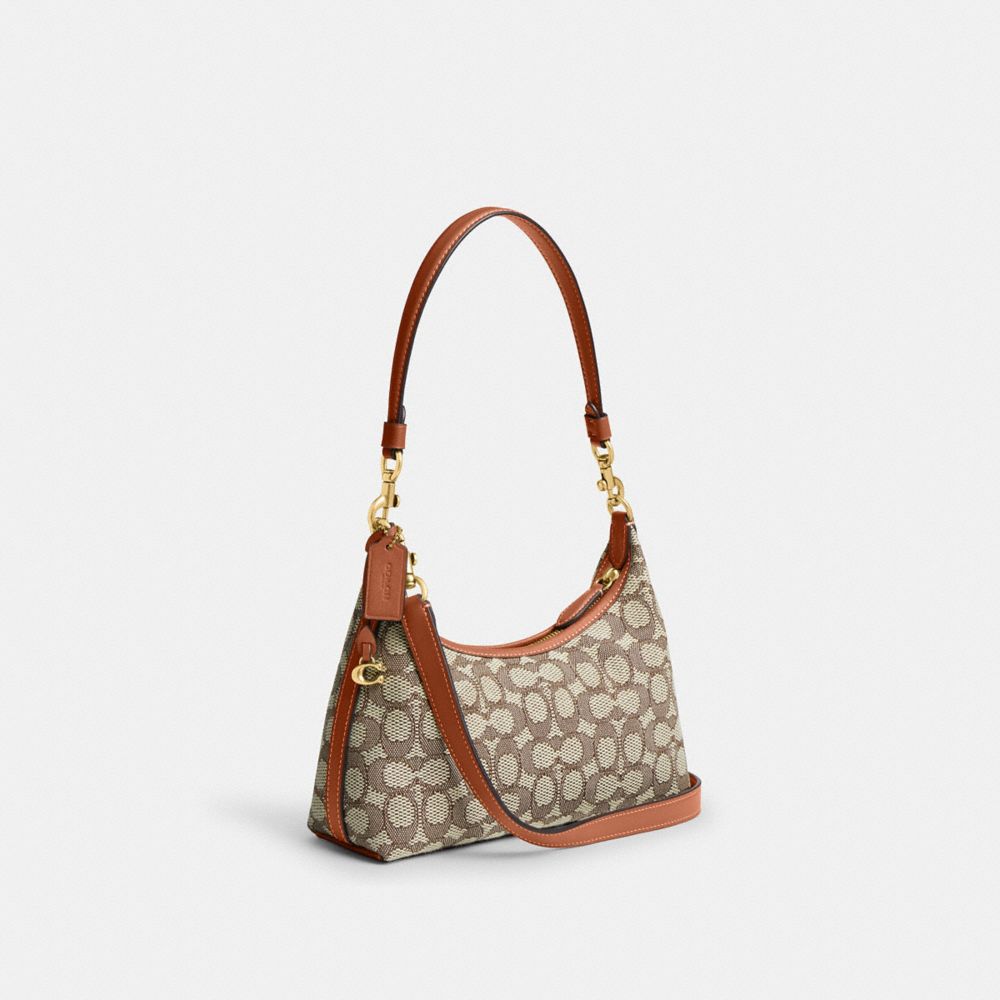 COACH®,Juliet Shoulder Bag 25 In Signature Textile Jacquard,,Angle View