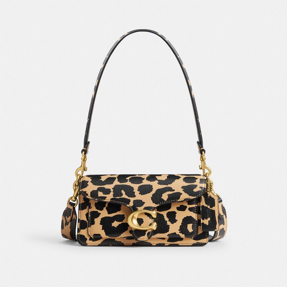 Coach leopard print bag sale