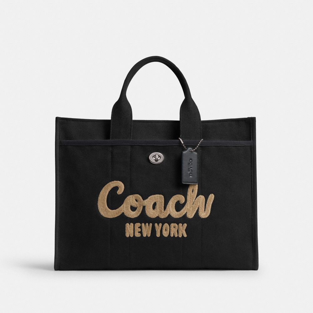 COACH®,カーゴ トート バッグ 42,トートバッグ,ﾌﾞﾗｯｸ