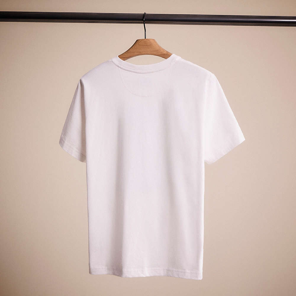 Shop Coach Restored Signature Cherry T Shirt In Organic Cotton In White