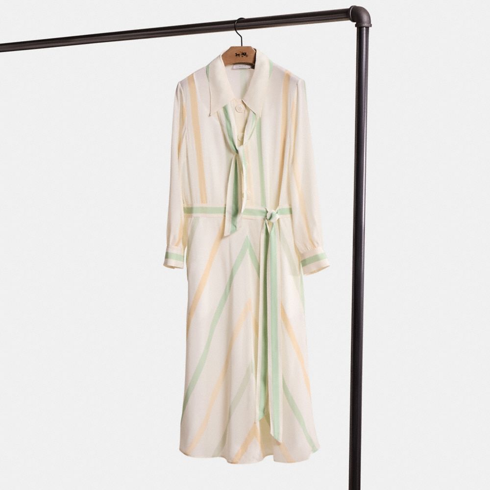 Coach Restored Twenties Shirt Dress In Multi