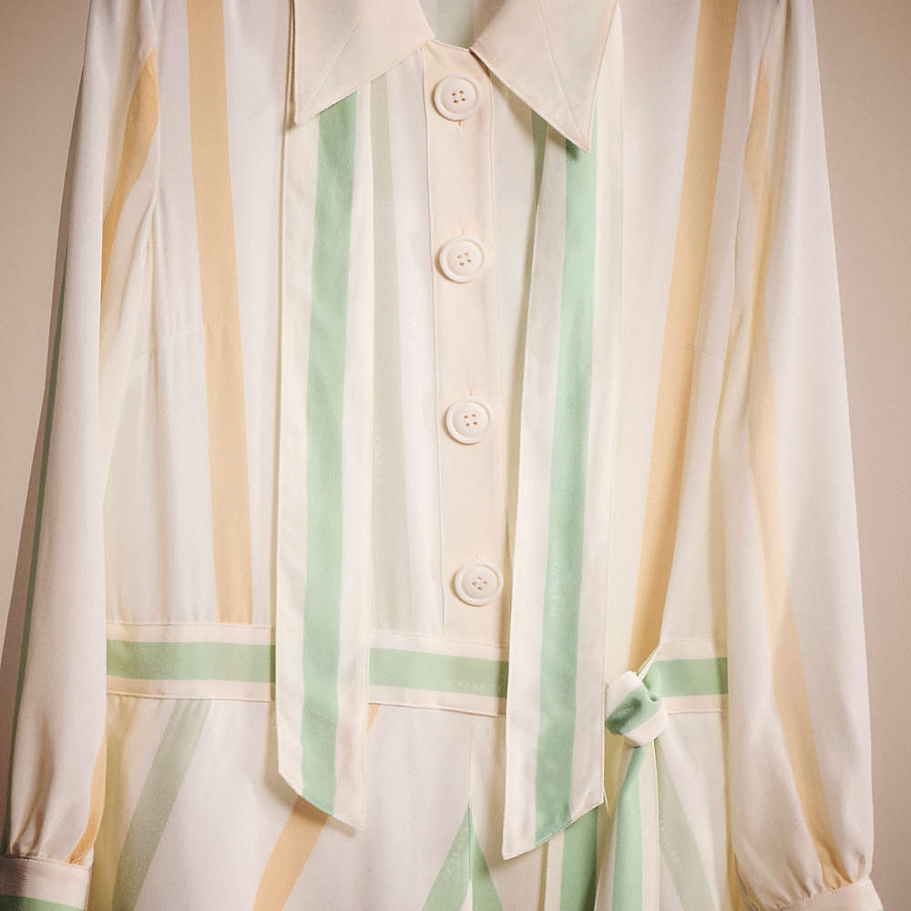 Shop Coach Restored Twenties Shirt Dress In Multi