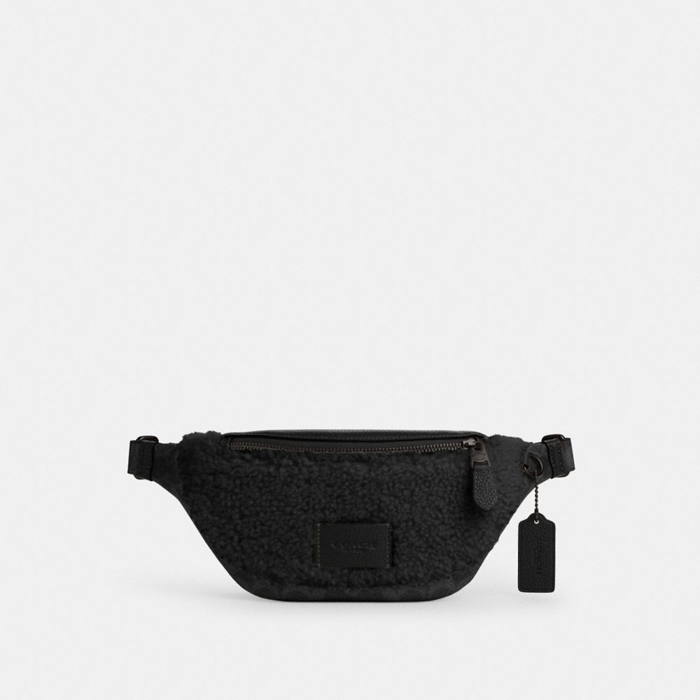 Black Copper Charcoal Black Warren Mini Belt Bag In Signature Canvas