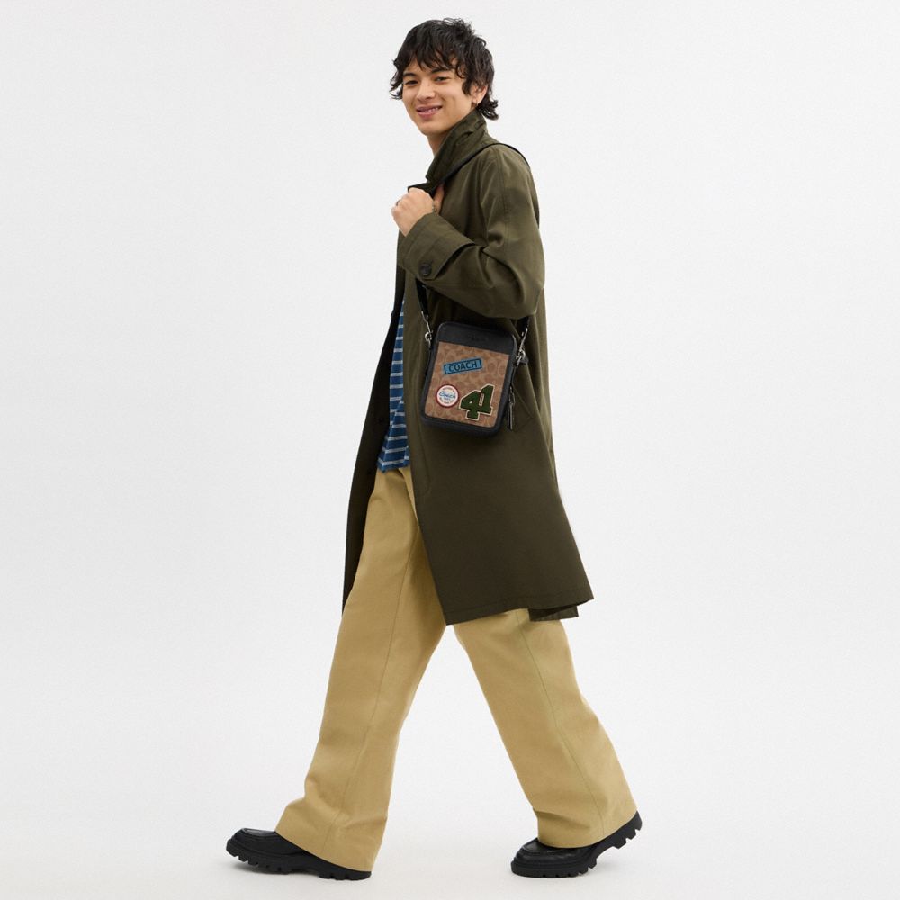 COACH®,Sullivan Crossbody In Signature Canvas With Patches,Multi Color,Detail View