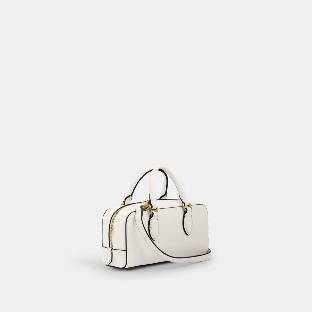 Coach Bowery Satchel 22 In Brass/chalk