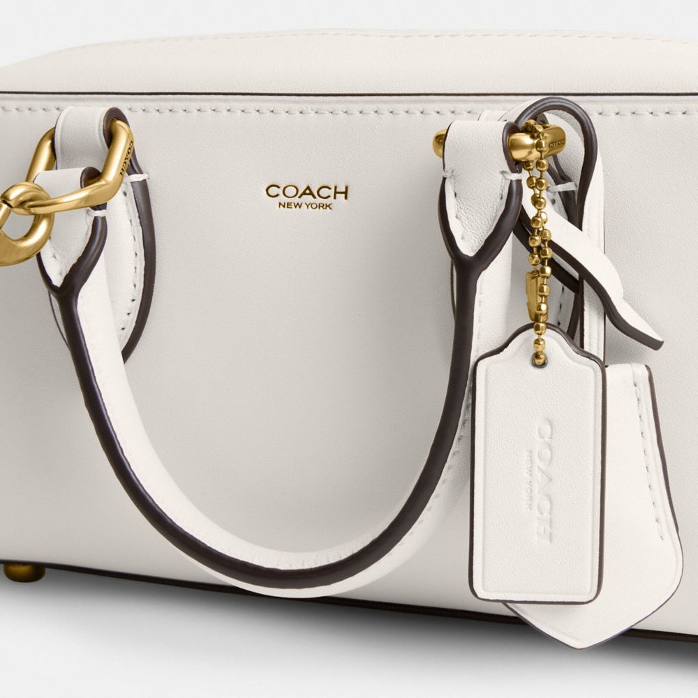 Coach Bowery Satchel 22 In Brass/chalk