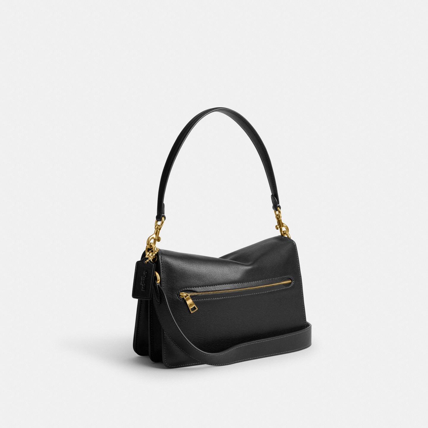 Женская сумка Coach Chain Tabby Shoulder, цвет: Латунный / Чёрный — фото 2