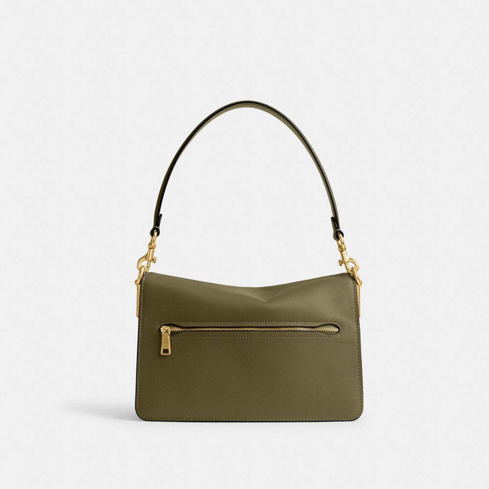 COACH®,Chain Tabby Shoulder Bag,Leather,Shoulder Bag,Logo,Metal,Brass,Day Party,,Back View