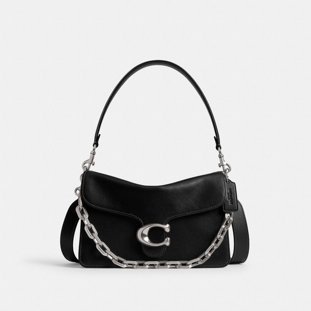 Coach Chain Tabby Shoulder Bag In Black