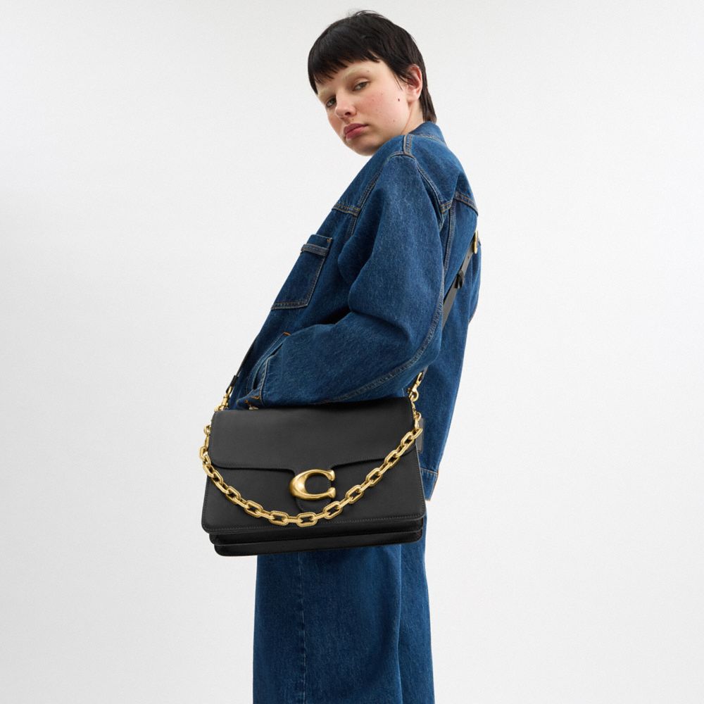 Coach Tabby Schultertasche 30 Mit Kette In Black