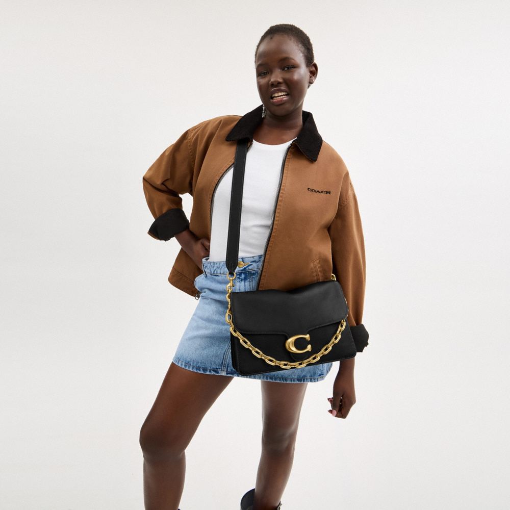 Coach Tabby Schultertasche 30 Mit Kette In Black