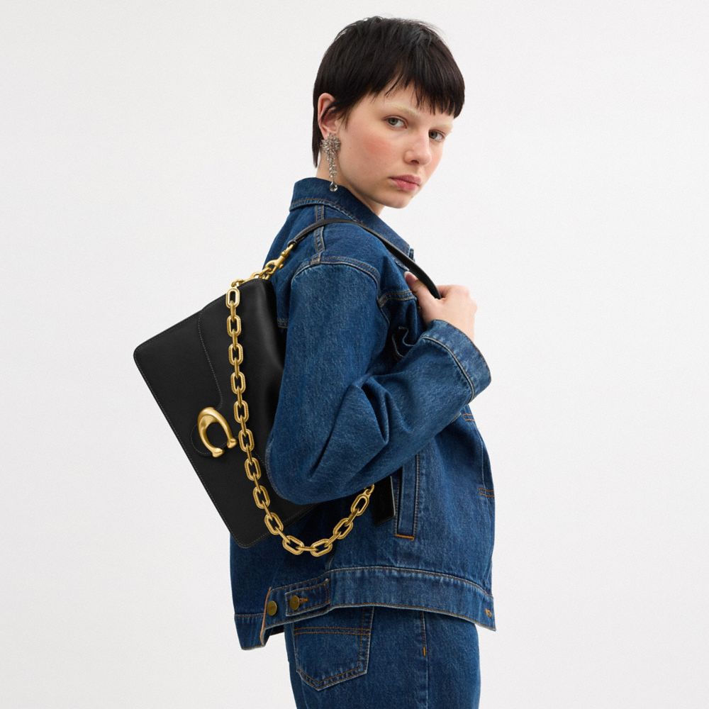 Coach Tabby Schultertasche 30 Mit Kette In Black