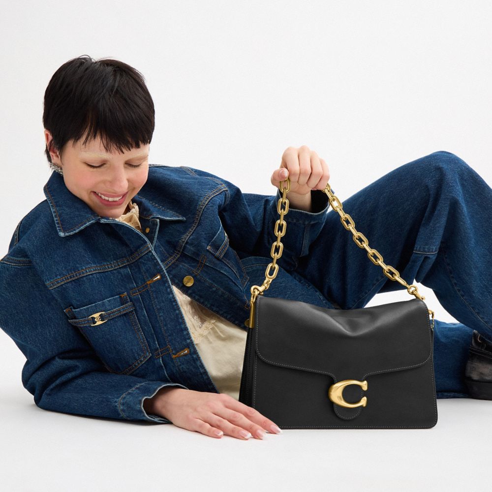 Coach Tabby Schultertasche 30 Mit Kette In Black