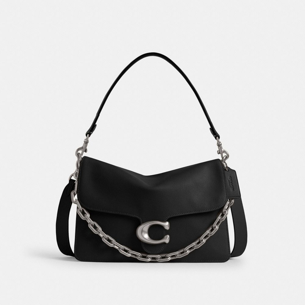 Coach Chain Tabby Shoulder Bag 30 In Black
